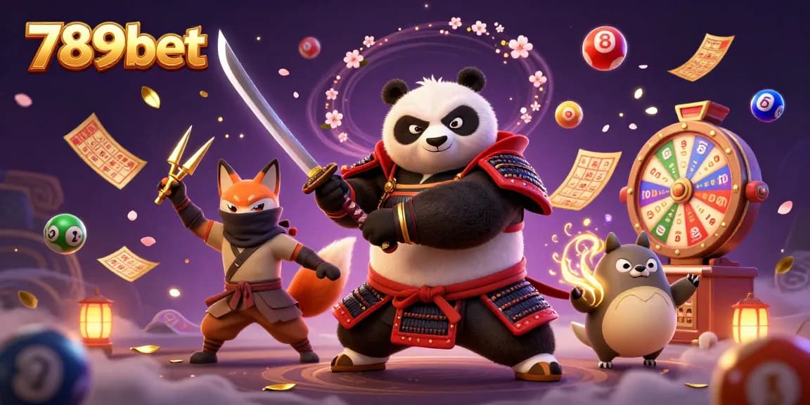 Join the thrill of gaming at 789bet with a vibrant 3D casino scene full of dynamic lottery elements.