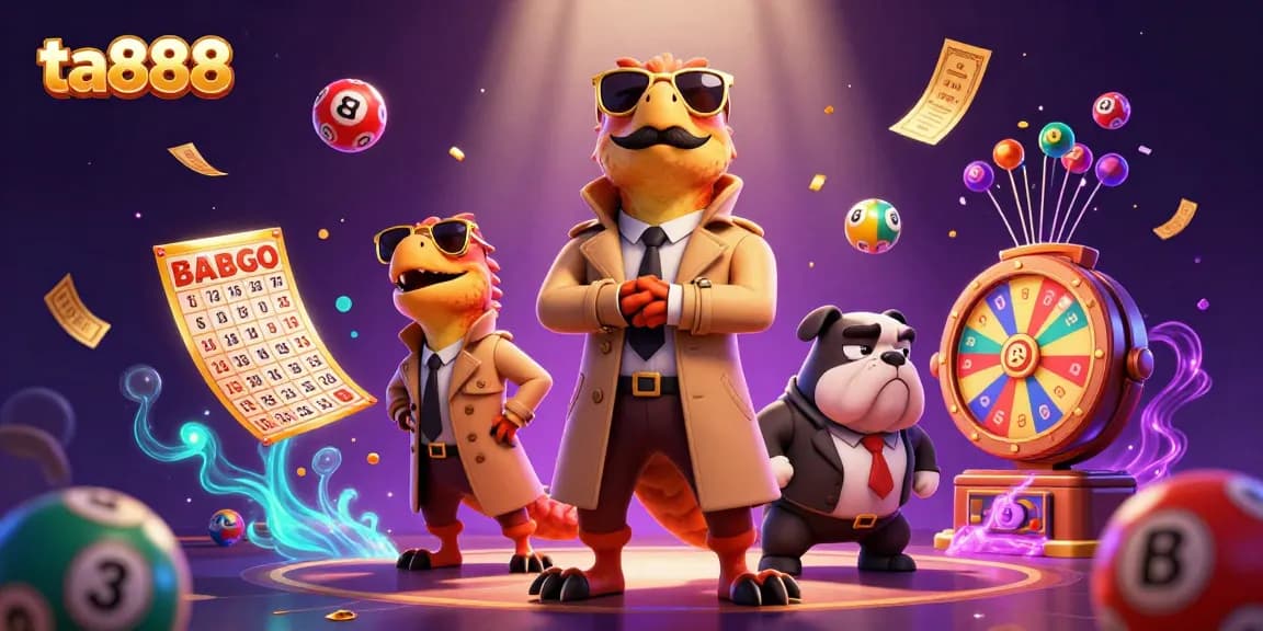 Catch the action at ta888 casino with playful raptors and vibrant lottery elements.