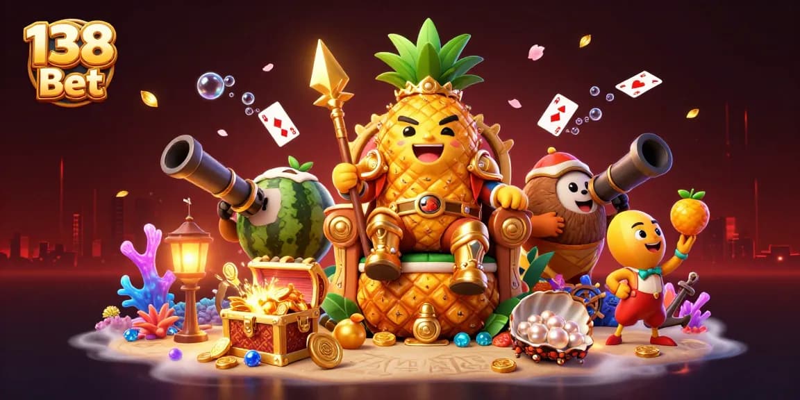 Experience thrilling wins at 138 Bet with dynamic casino-themed elements and vibrant characters.