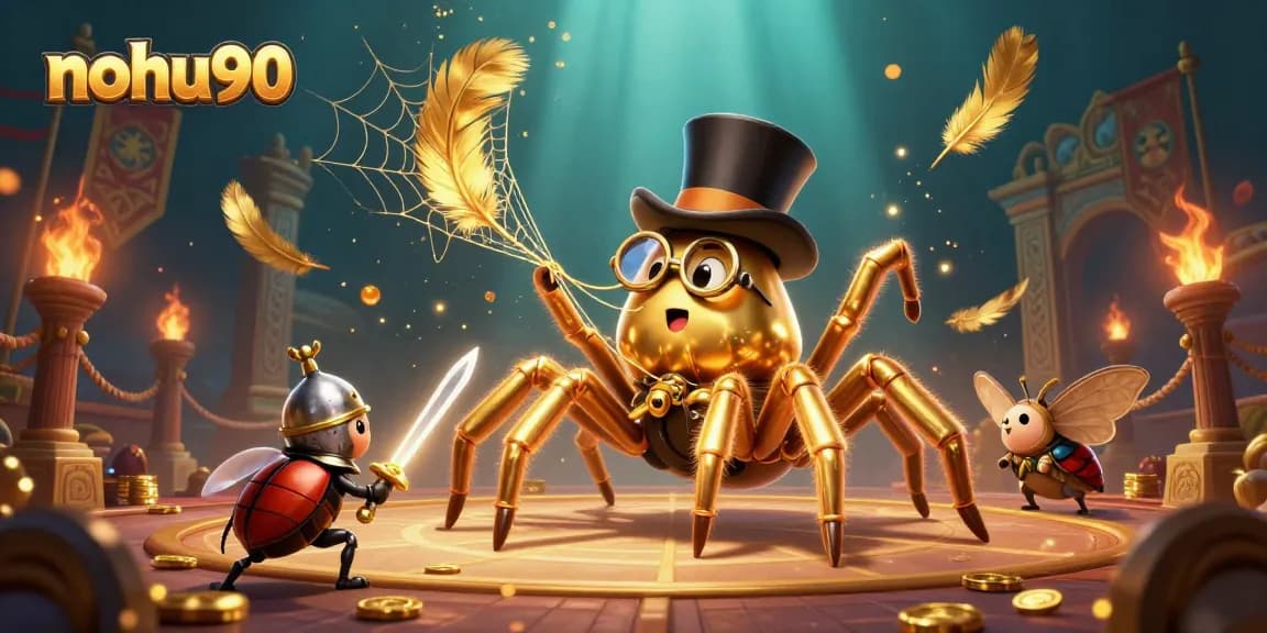 Engage with the thrilling nohu90 casino adventures featuring a golden tarantula and brave beetle knight.