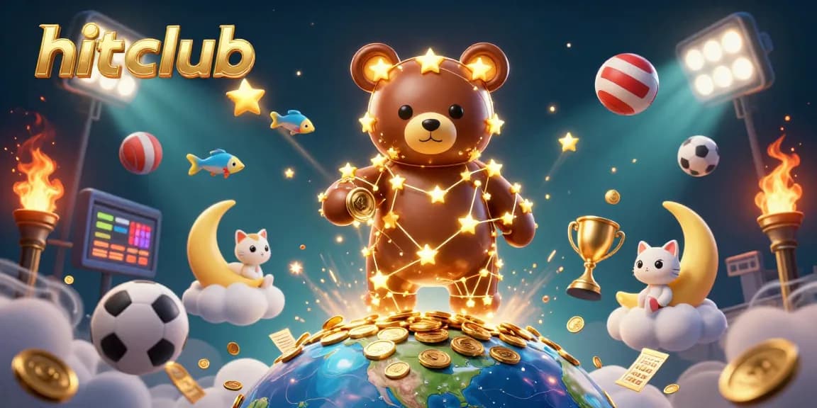 Hitclub: gamble with excitement as the constellation bear scoops up coins from beneath.
