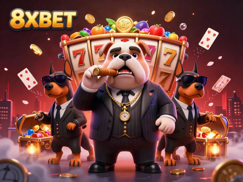 Win big with 8XBET's thrilling casino games, featuring vibrant slots and energetic gameplay elements.