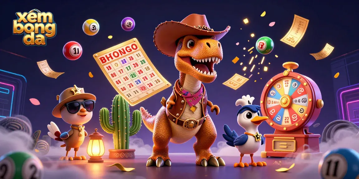 Xem bong da live with excitement, featuring colorful dynamic lottery elements and whimsical characters.