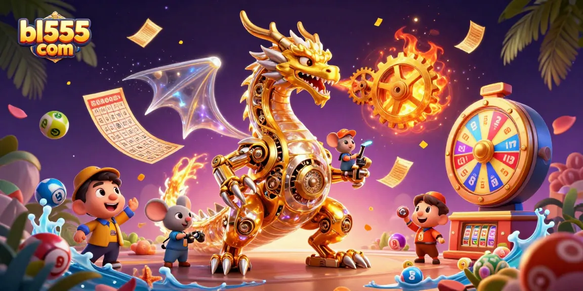 Experience thrilling moments with bl555 com in this vibrant 3D casino scene filled with dynamic games and excitement.