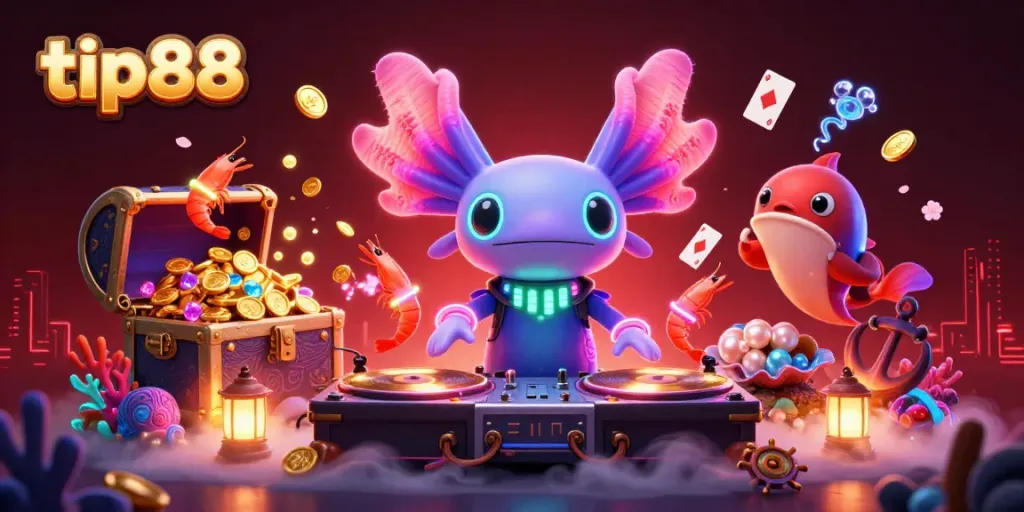 Experience thrilling casino action at tip88 with vibrant characters and dynamic game elements.