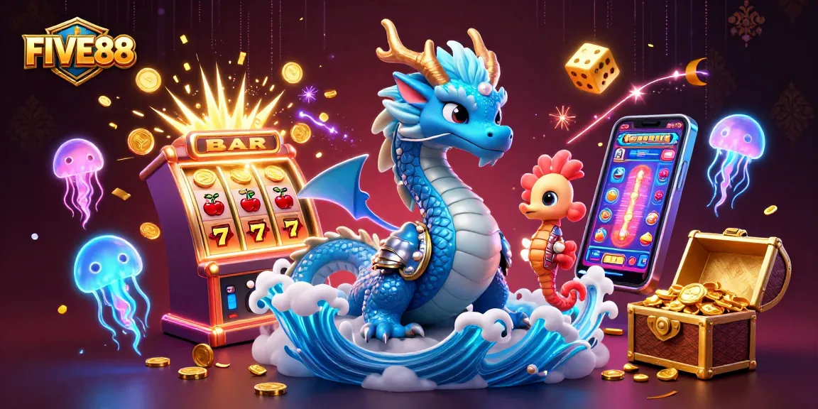 Engage with FIVE88: Experience the vibrant casino atmosphere filled with colorful characters and thrilling jackpots.