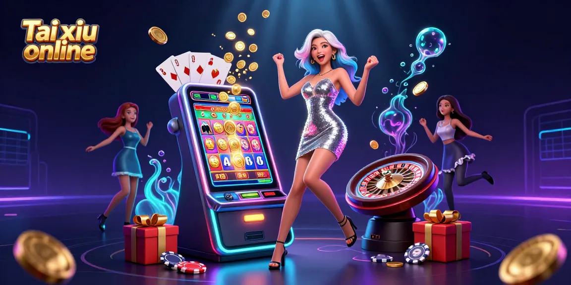 Experience the thrill of Tai xiu online with golden coins and jackpots in a lively casino atmosphere.