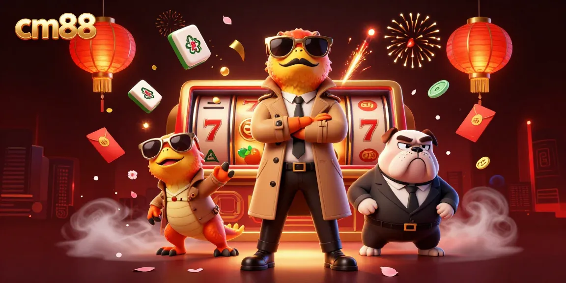 Experience the excitement at cm88 with three raptors in disguise entering a VIP lounge, surrounded by dynamic casino elements.