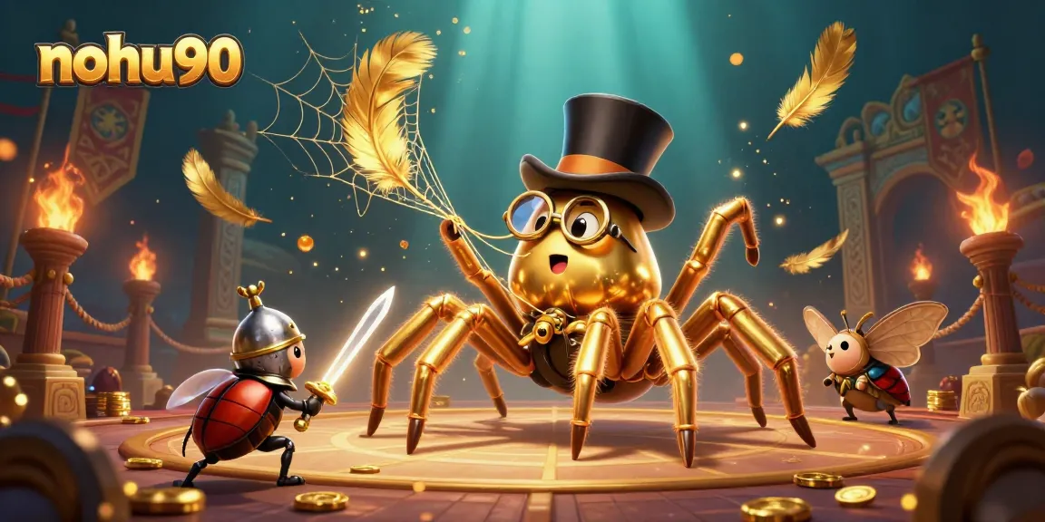Engage with the thrilling nohu90 casino adventures featuring a golden tarantula and brave beetle knight.