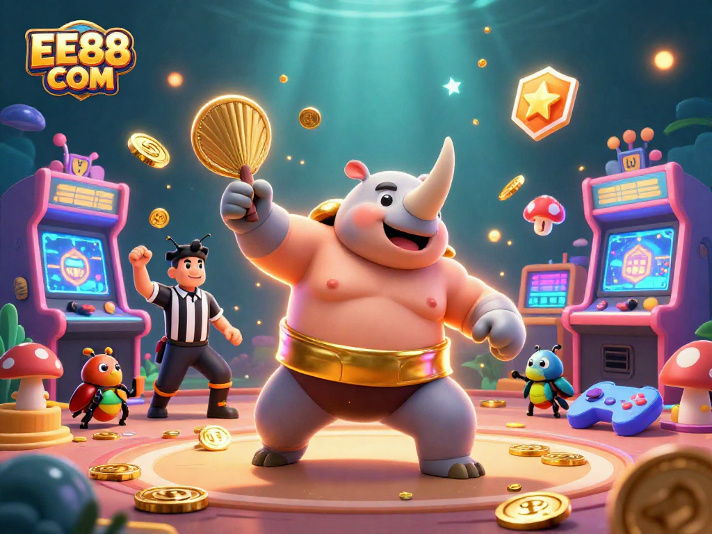 Experience thrilling gameplay visuals with EE88 COM featuring vibrant characters and dynamic casino imagery.