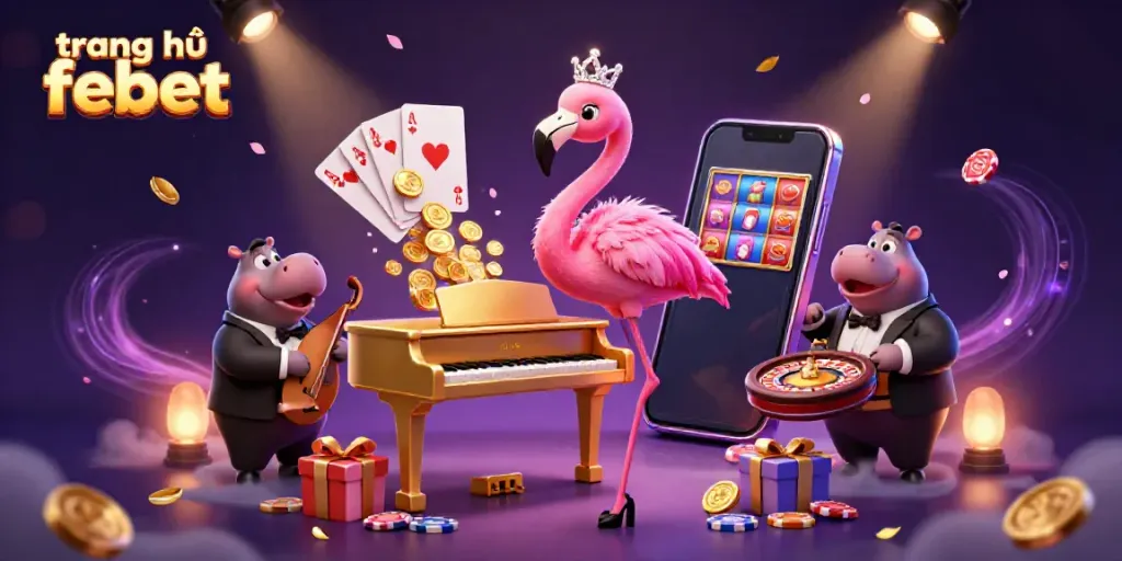 Experience the thrill at trang chủ febet with vibrant slot games and dynamic casino characters.