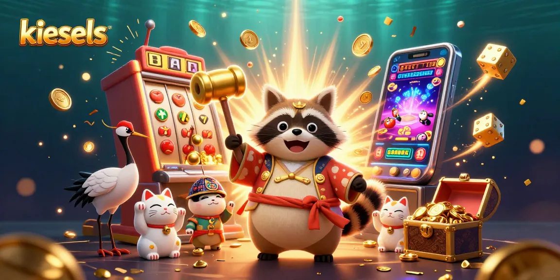 Kiesels holds the ultimate casino experience with vibrant tanuki and lively gaming elements.