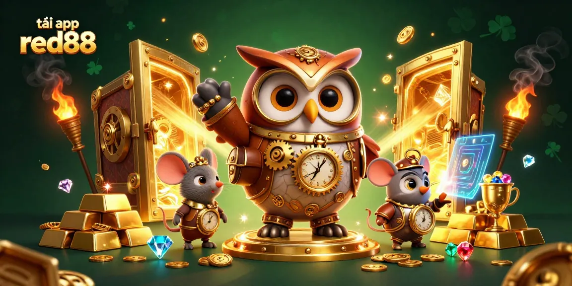 Experience vibrant casino excitement with tải app red88 in a colorful, dynamic 3D illustration.