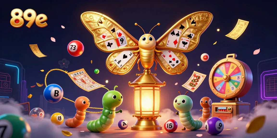 Experience dynamic gaming thrills with 89e, showcasing a vibrant casino scene filled with lottery elements.