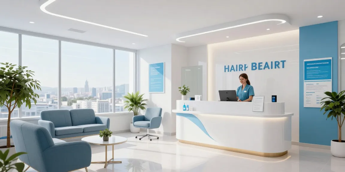 Hair transplant istanbul consultation in a healthcare clinic, showcasing professional staff and patient-centered care.
