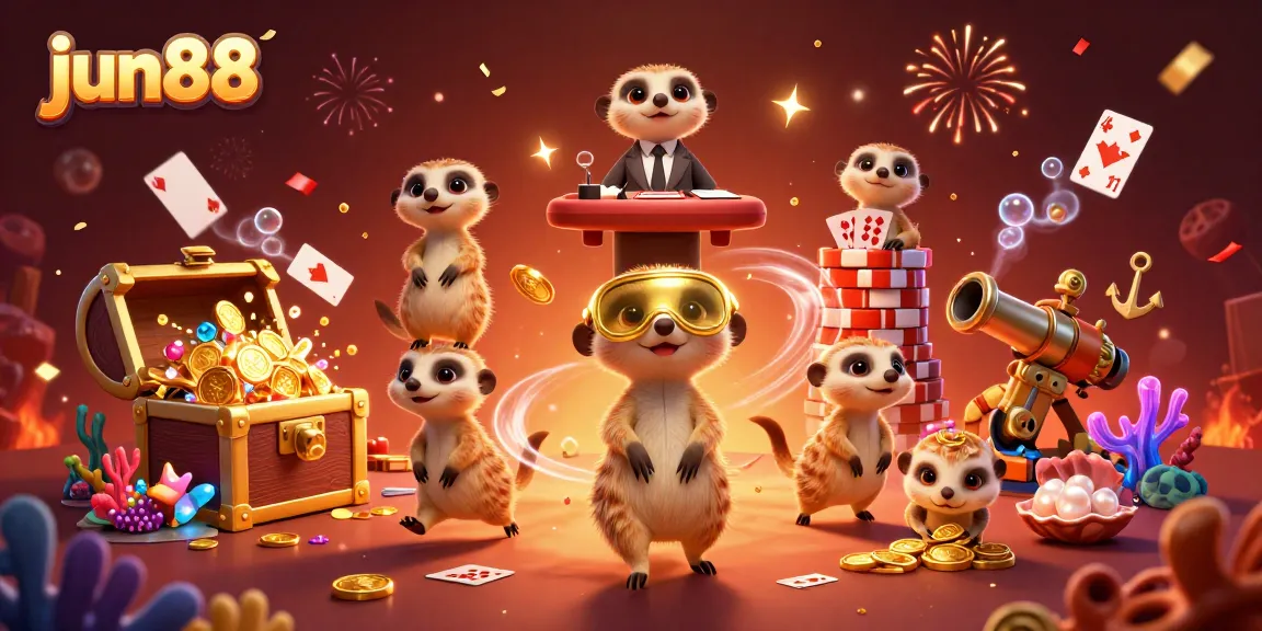 Experience thrilling gaming at jun88 with a lively meerkat casino scene filled with action and excitement.