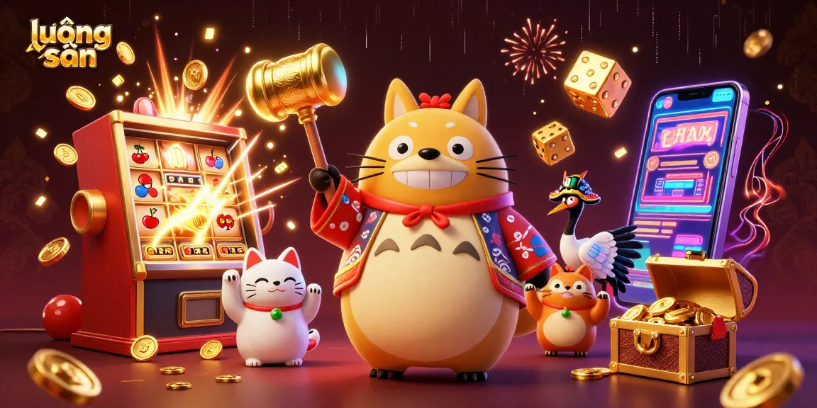 Experience thrilling wins at lương sơn with cheerful characters amidst vibrant casino games and dynamic action.