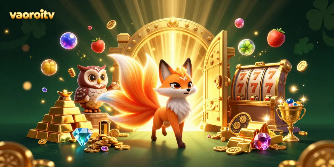 Engage with vaoroitv's electrifying live slots featuring a nine-tailed fox spirit and dazzling treasures.