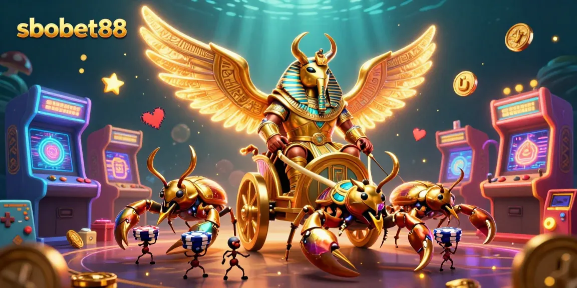 Experience sbobet88's highest betting odds with vibrant casino-themed 3D illustration.