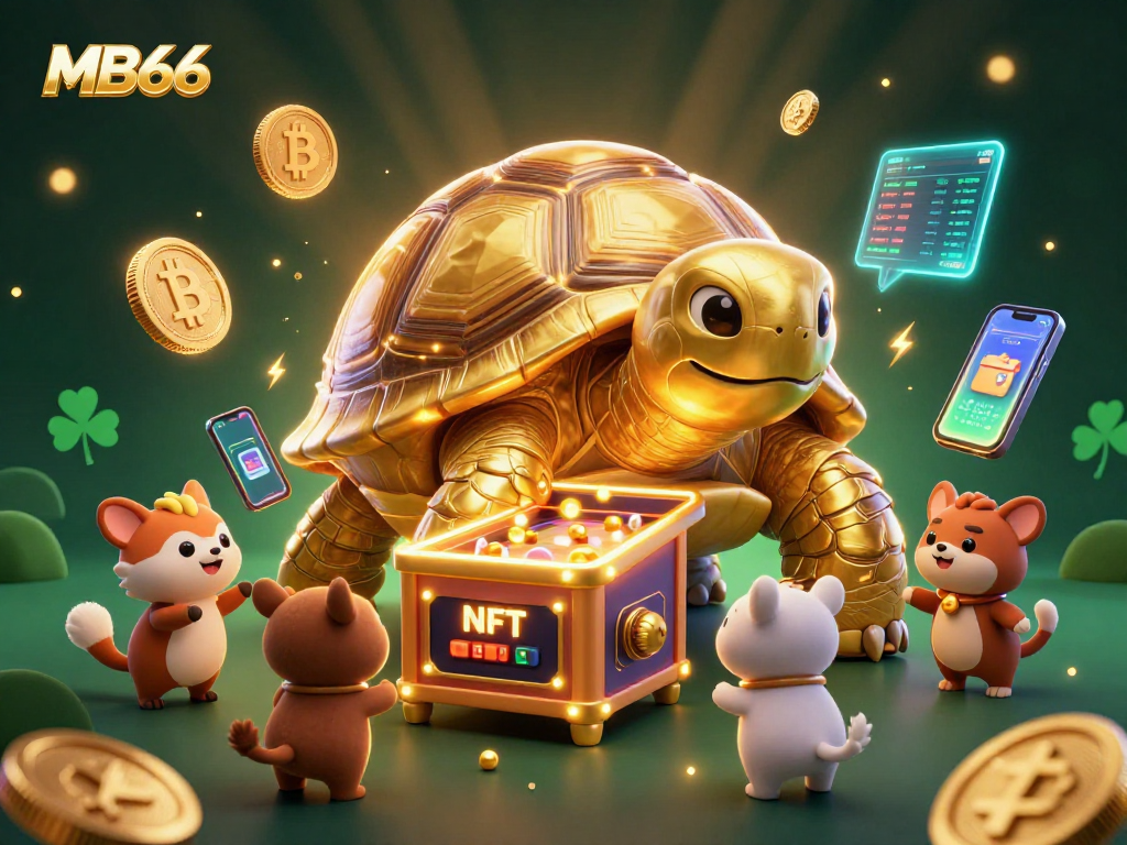 Engage thrillingly with MB66 Casino gaming experience through a lively 3D illustration.