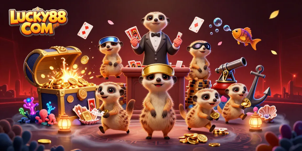 Enjoy winning excitement with the dynamic meerkats at LUCKY88 COM’s lively casino.
