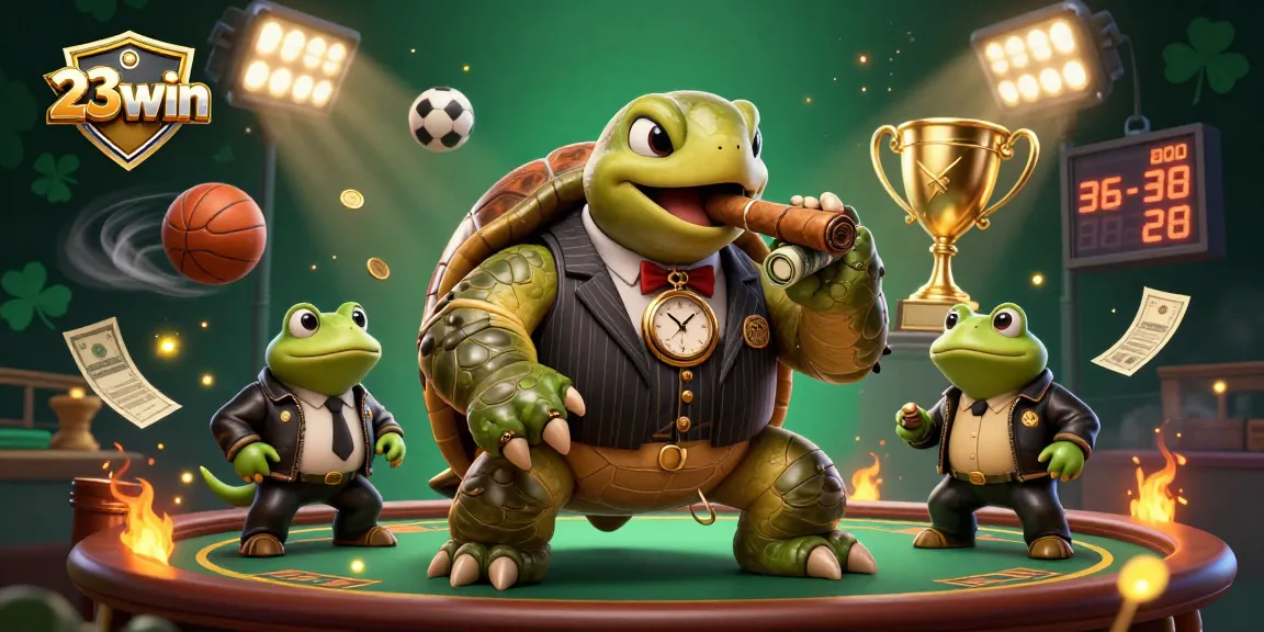Engage with 23win's exciting betting scene featuring dynamic sports elements and a thrilling atmosphere.