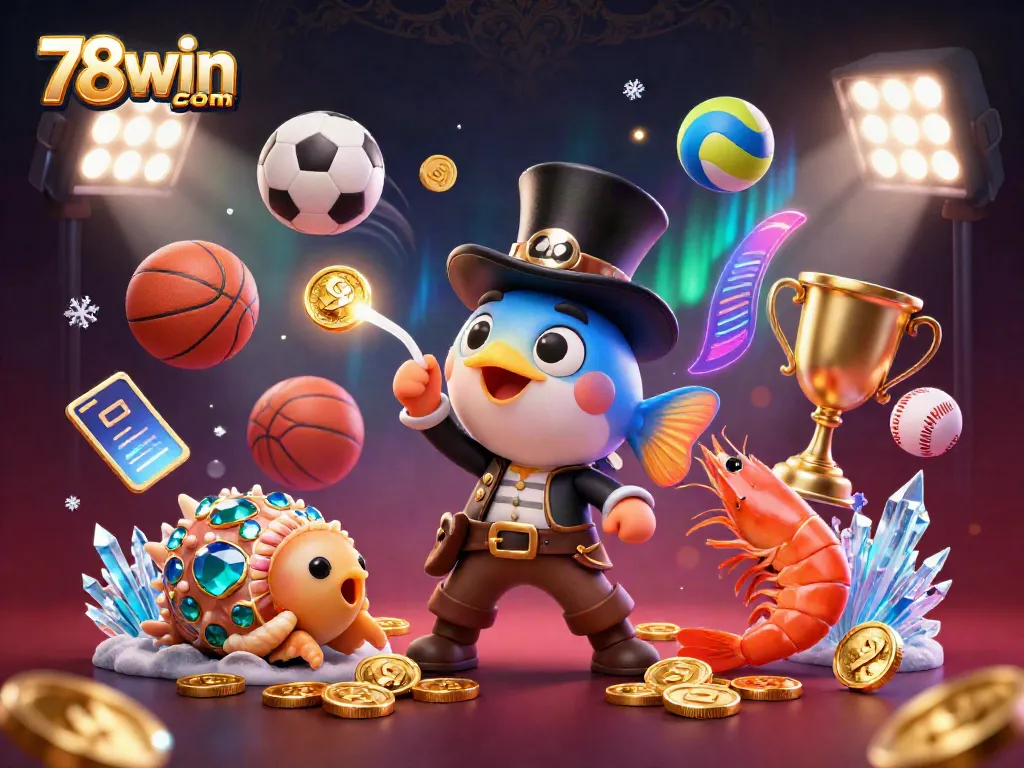 Engage in thrilling games at 78win com with vibrant underwater characters and rewarding elements.