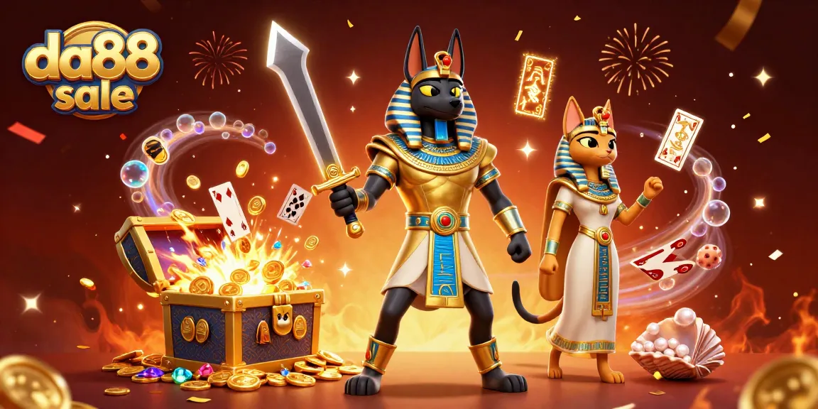 Experience gaming excitement at da88 sale with vibrant 3D characters and dynamic casino elements.