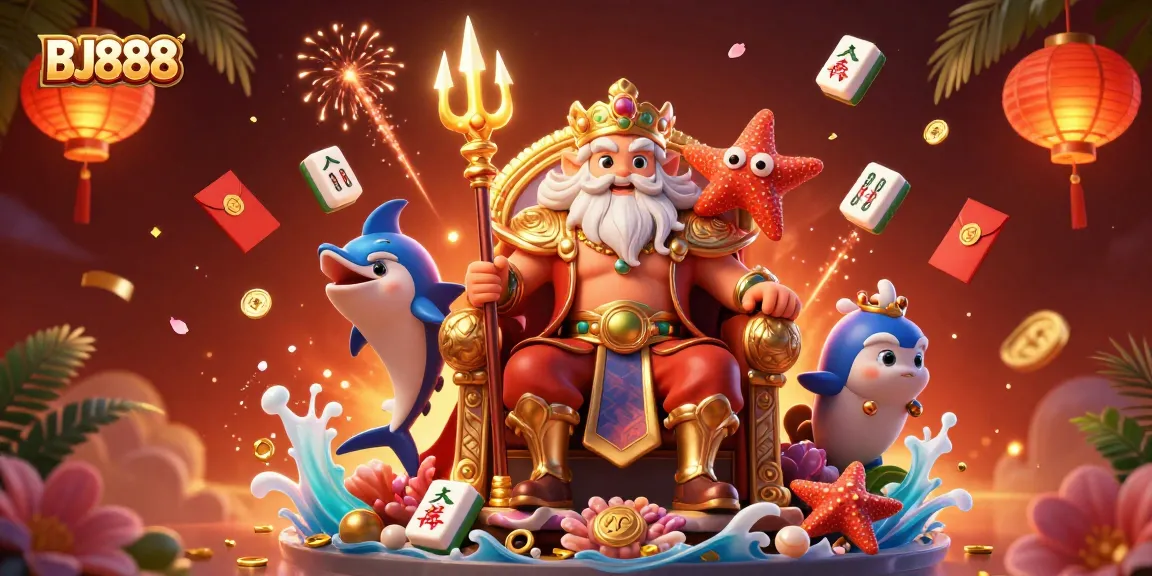 Experience the excitement at BJ888 with thrilling games and vibrant elements in a rich 3D scene.