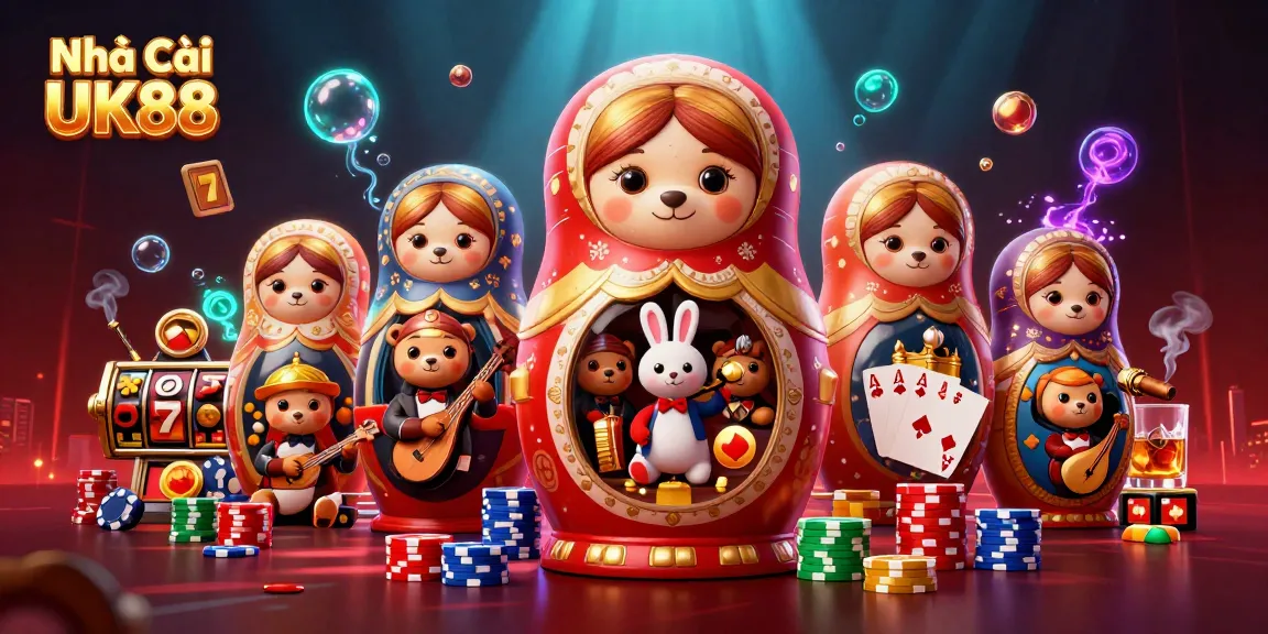 Engage in thrilling gameplay at Nhà Cái UK88 with multi-layered casino elements and vibrant scene.