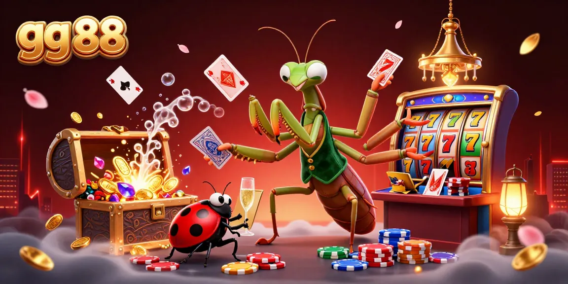 Experience thrilling gaming action with gg 88's vibrant casino scene featuring dynamic characters and lively slot elements.