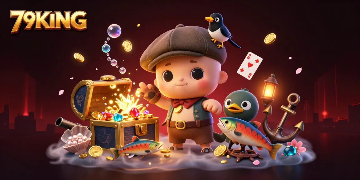 Engage with 79KING's vibrant casino adventure featuring charming characters and dynamic game elements.
