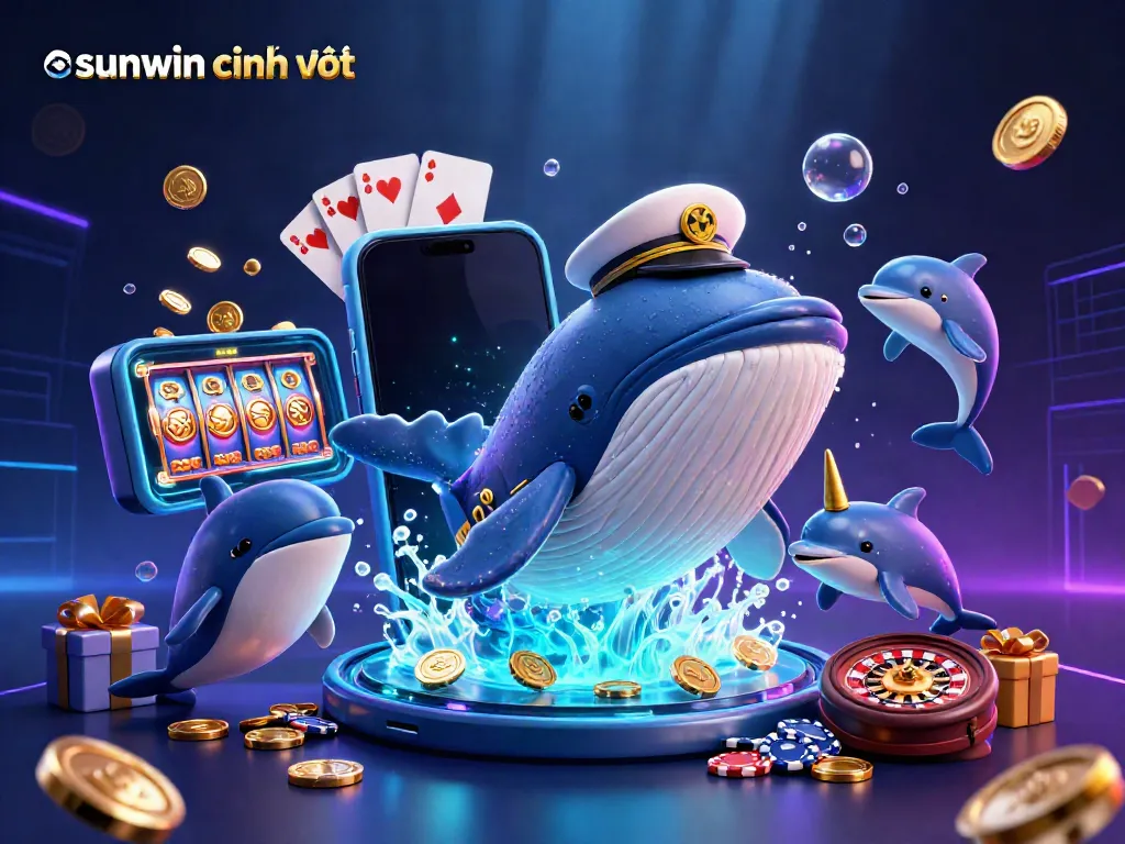 Experience the excitement of sunwin chính thức with 3D characters and vibrant casino elements.