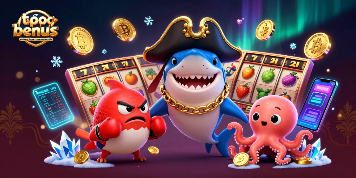 Engage with the top no deposit bonus casinos in Australia through this vibrant 3D illustration showcasing playful characters and game elements.