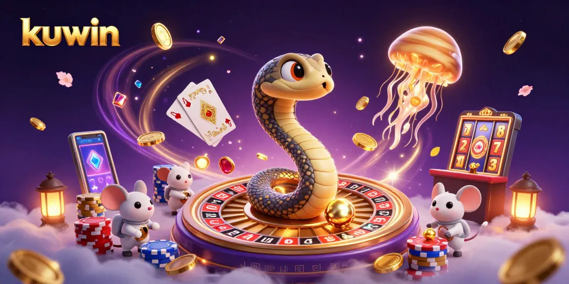 Engage with kuwin's vibrant casino scene featuring a roulette planet and poker action.