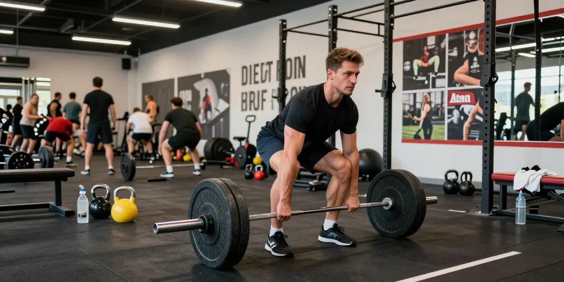 Muscular man training with Prime Pharma Steroiden in a modern gym environment.