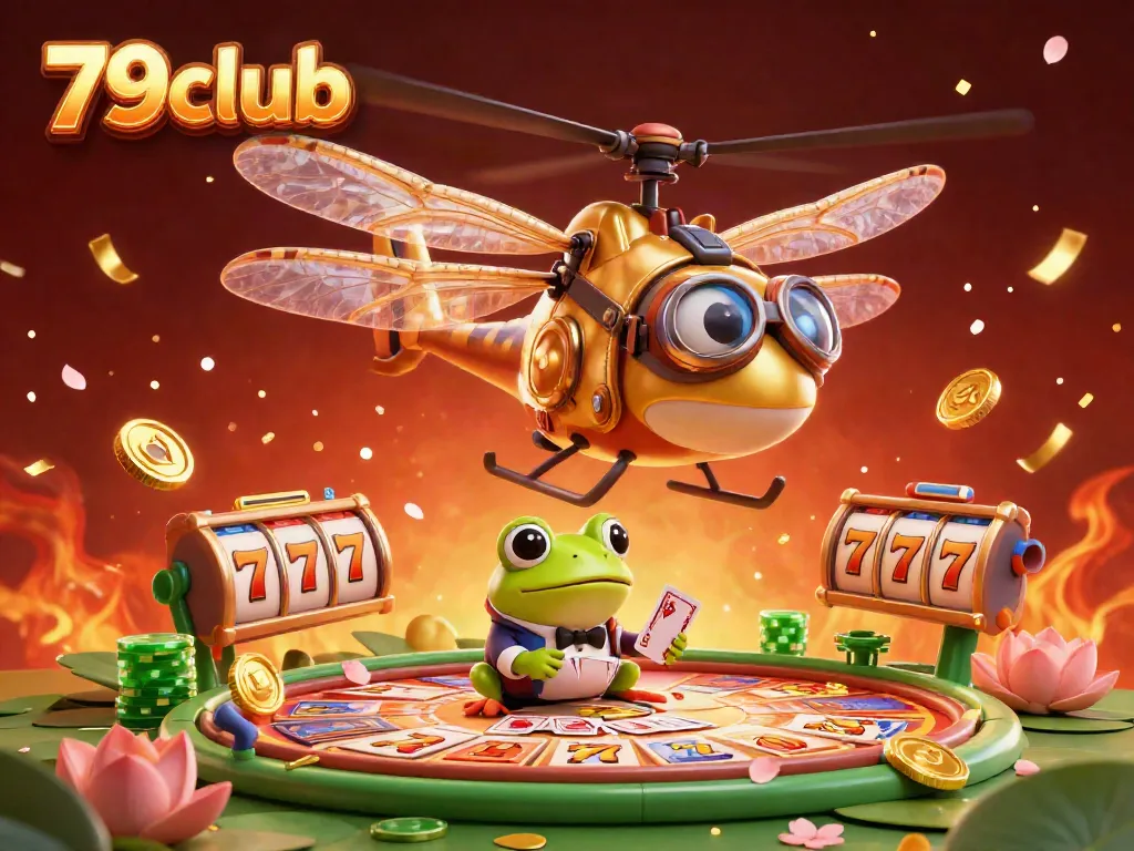 Experience thrilling gameplay at 79club with vibrant characters and dynamic casino elements.