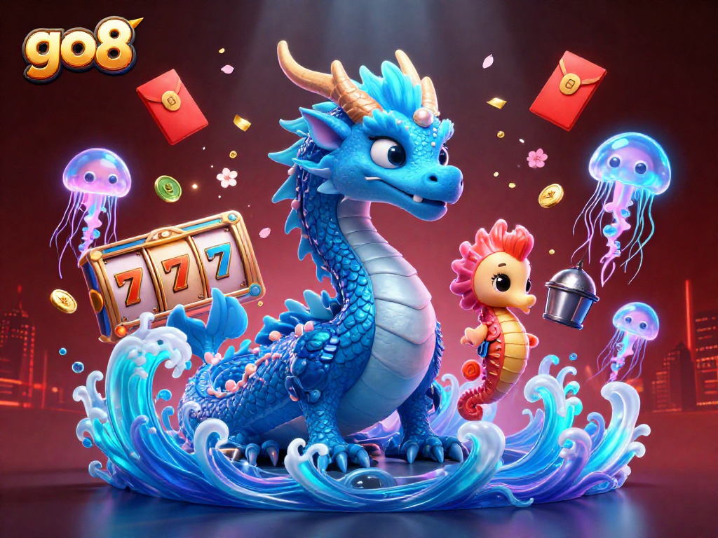 Engage with go8's vibrant casino experience featuring dynamic game elements and enchanting sea creatures.
