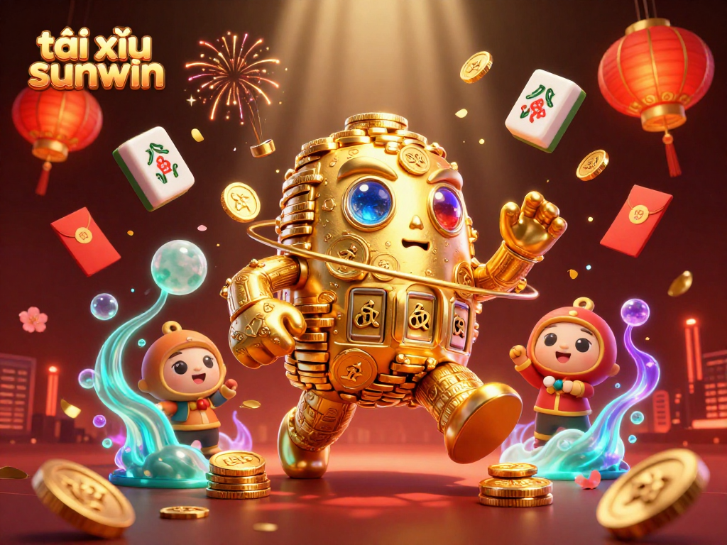 Experience tài xỉu sunwin action with vibrant characters amid dynamic casino elements.