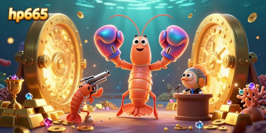 Engage in thrilling gameplay with hp665 as vibrant sea creatures celebrate amidst a treasure of riches.