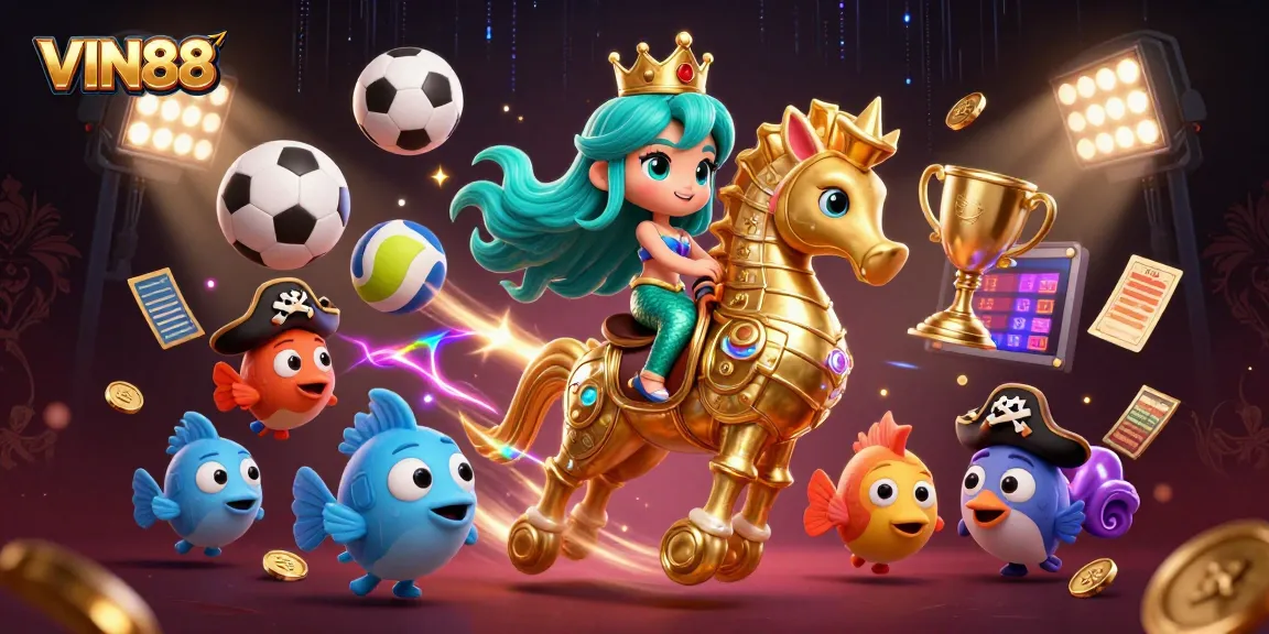 Experience thrilling gameplay with VIN88's vibrant casino elements and dynamic betting options.