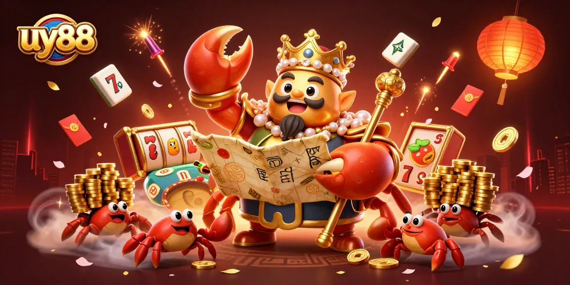 Play slots with uy88 while enjoying vibrant 3D casino scenes filled with fortune elements.