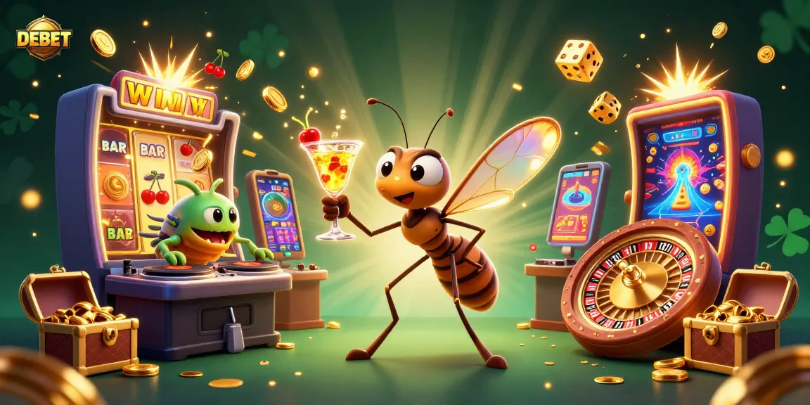Experience the thrill of gaming with DEBET's exciting casino environment full of rewards.