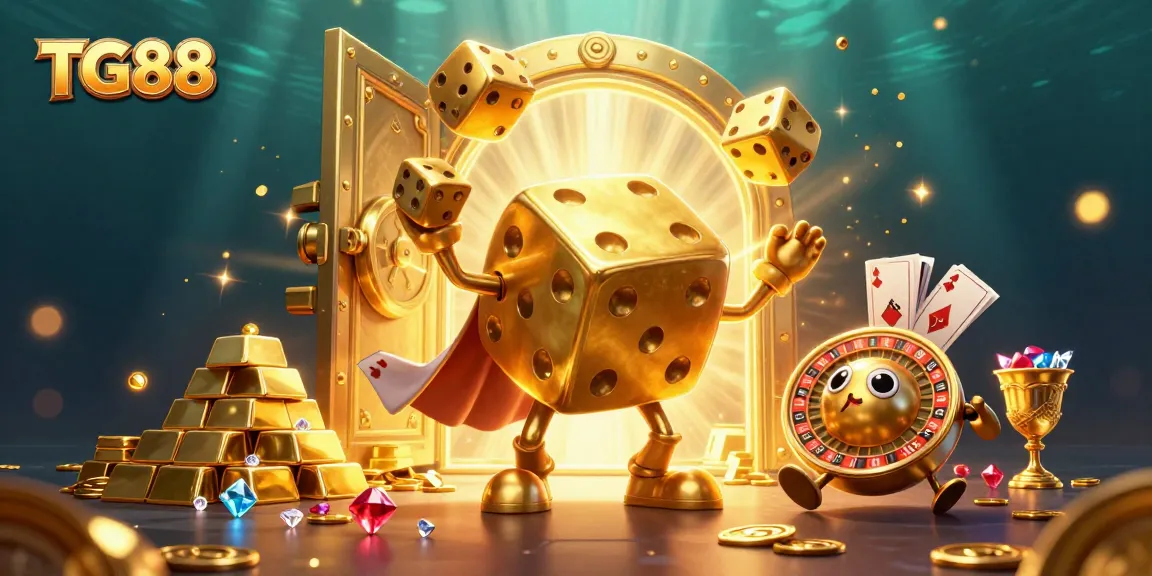 Engage in the TG88 casino experience with dynamic characters and treasures in an exciting gaming world.