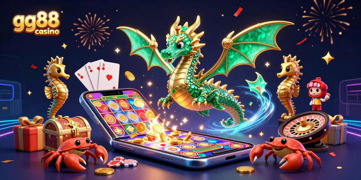 Experience the thrill of playing at gg88 casino with vibrant gaming elements and enchanting characters.