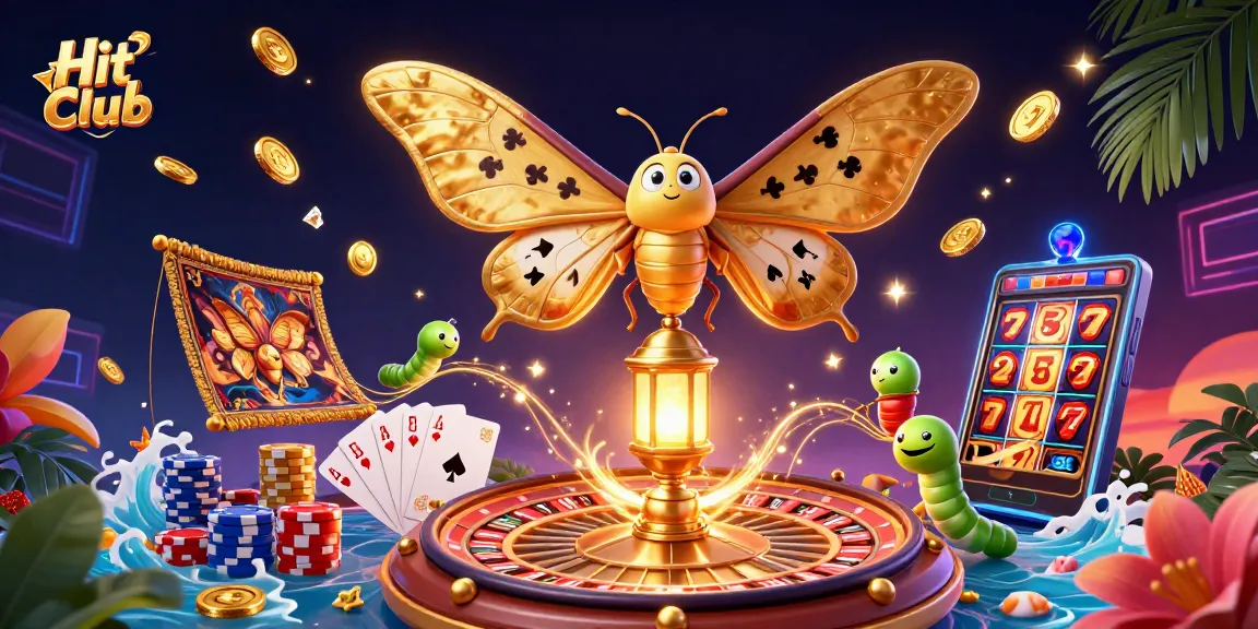 Experience the excitement of Hit Club with vibrant, dynamic casino-themed characters and elements.