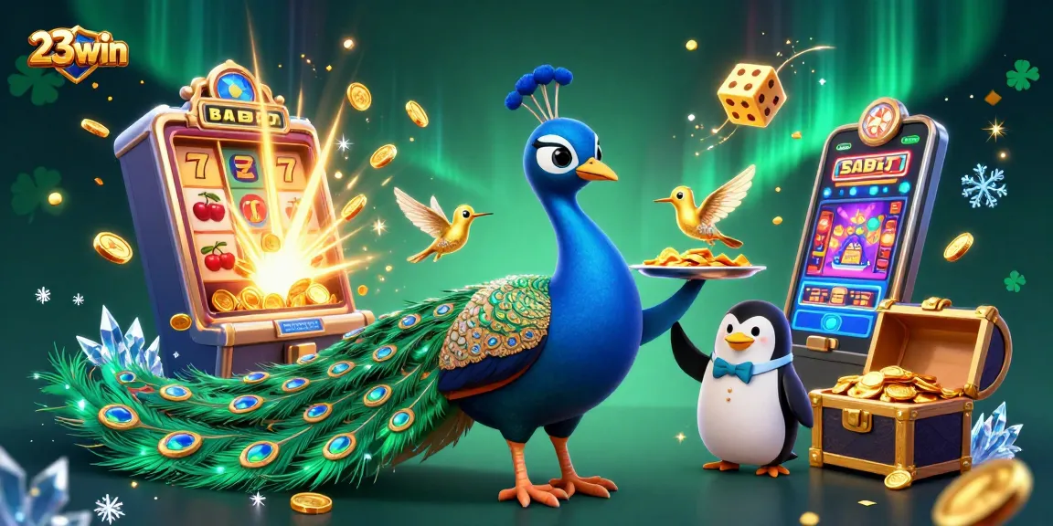 Experience thrilling gameplay with 23win's exciting casino features and dynamic 3D illustration.