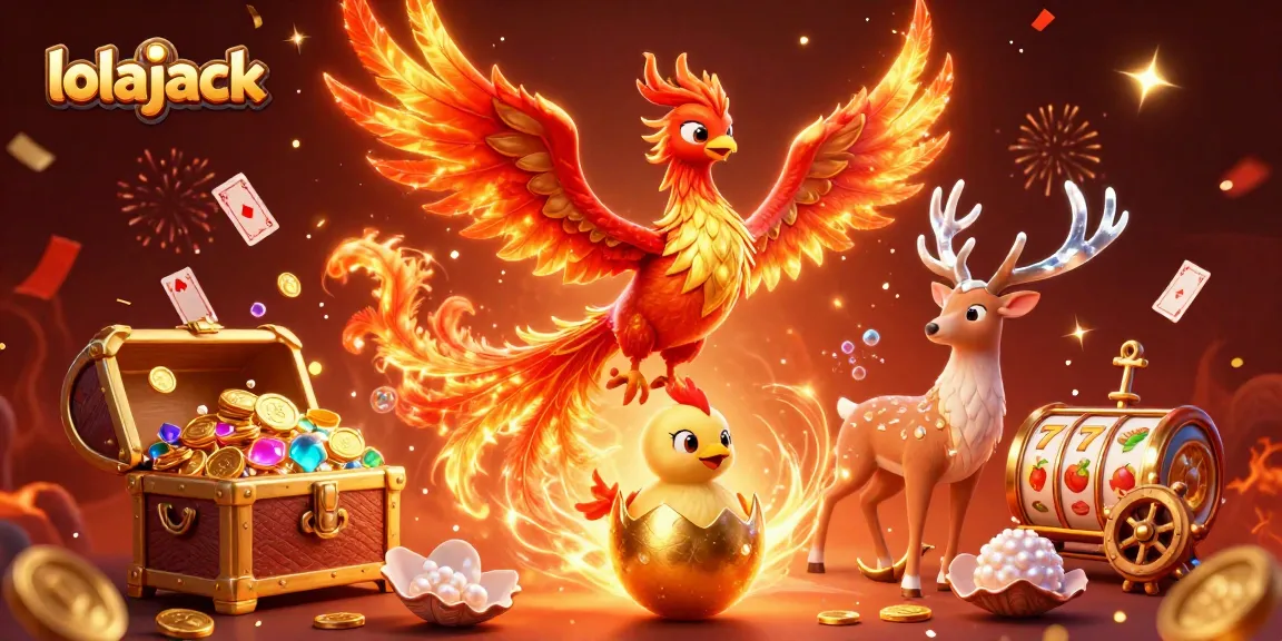 Play exciting games at lolajack Casino with vibrant visuals, treasure, and unique characters.