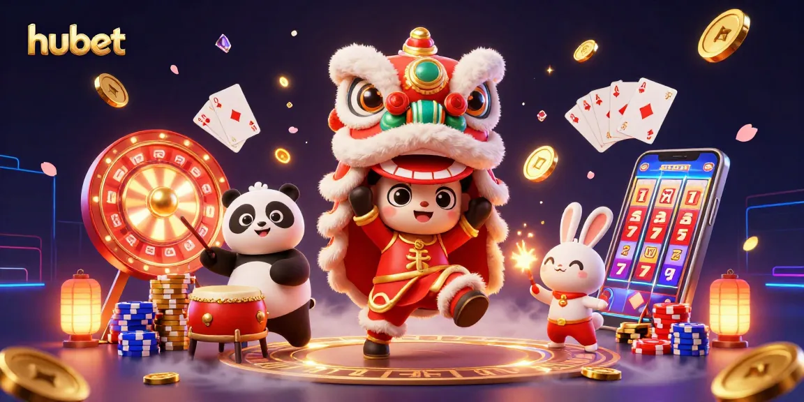 Experience hubet's exciting gameplay with a vibrant casino-themed illustration featuring rich visuals and dynamic action.