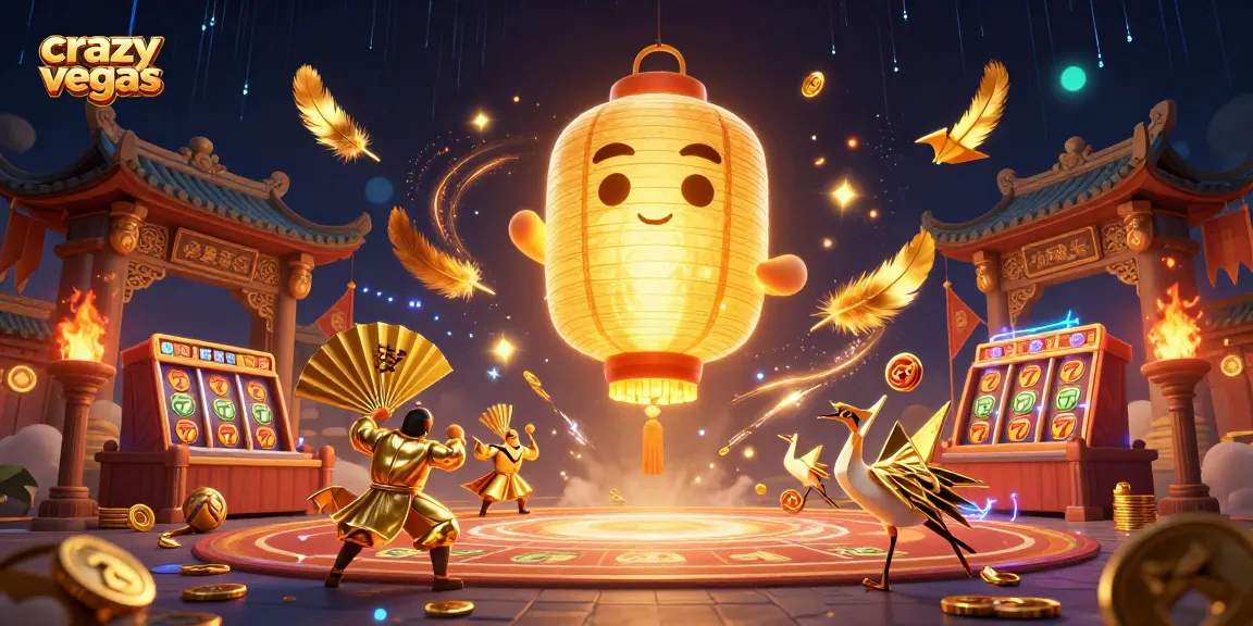 Experience exciting wins at crazyvegas with vibrant golden lanterns and dynamic gaming action.